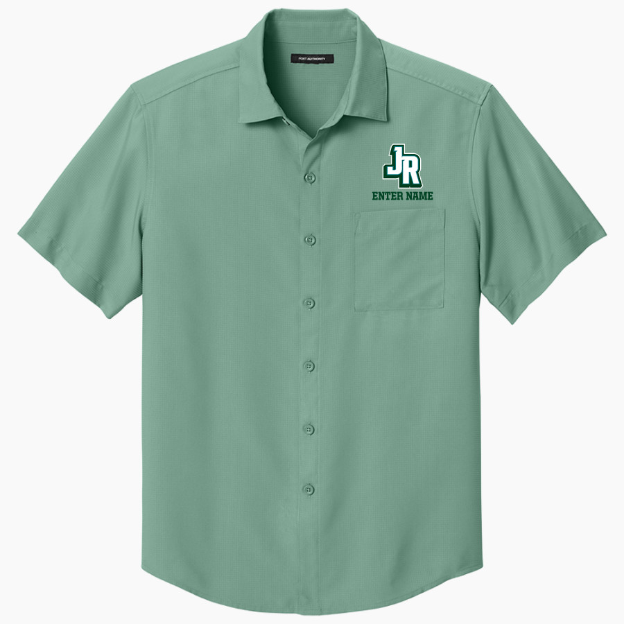 Jeremy Ranch Hawks <span class="pdp-name-mascot">Jeremy Ranch Elementary Hawks</span> Port Authority Men's Short Sleeve UV Dockside Shirt