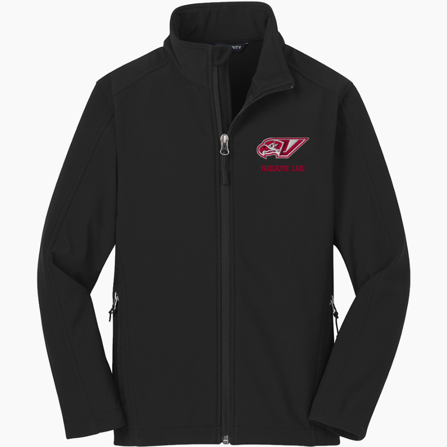 VANDERCOOK LAKE HIGH SCHOOL JAYHAWKS <span class="pdp-name-mascot">VANDERCOOK LAKE JAYHAWKS</span> Port Authority Youth Core Soft Shell Jacket