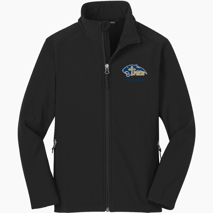 PERRY HALL CHRISTIAN SCHOOL PANTHERS OFFICIAL SIDELINE STORE <span class="pdp-name-mascot">PERRY HALL PANTHERS</span> Port Authority Youth Core Soft Shell Jacket
