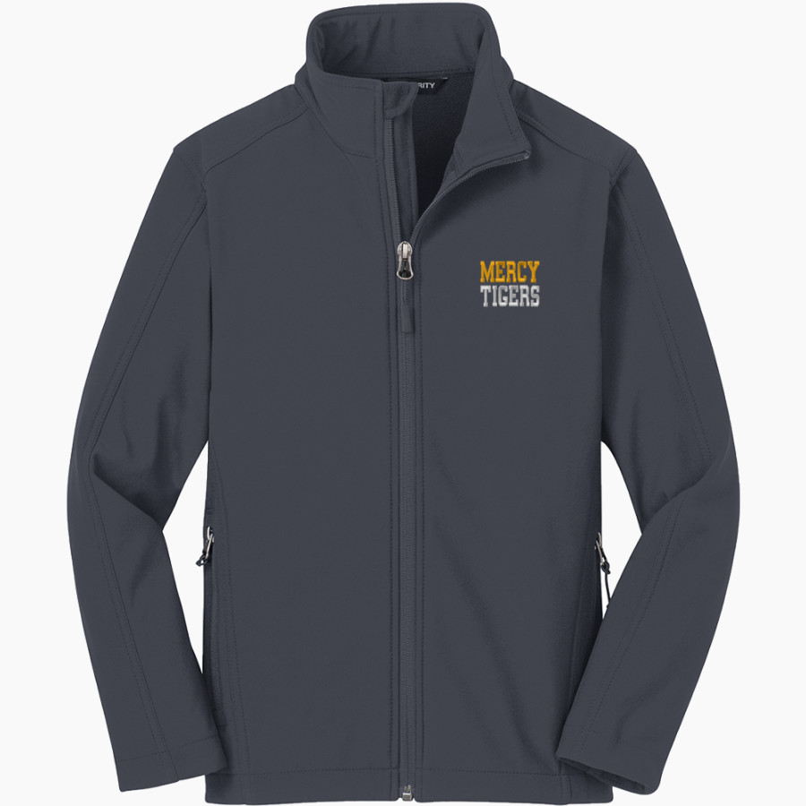 Mercy High School Tigers Online Store <span class="pdp-name-mascot">Mercy Tigers</span> Port Authority Youth Core Soft Shell Jacket