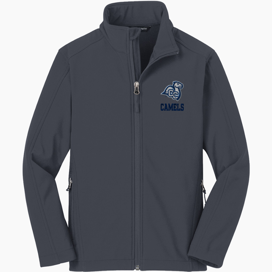 Connecticut College Camels <span class="pdp-name-mascot">Connecticut College Camels</span> Port Authority Youth Core Soft Shell Jacket