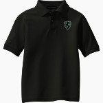 Drew Dragons <span class="pdp-name-mascot">Drew School Dragons</span> Port Authority Youth Silk Touch Polo Front Thumbnail