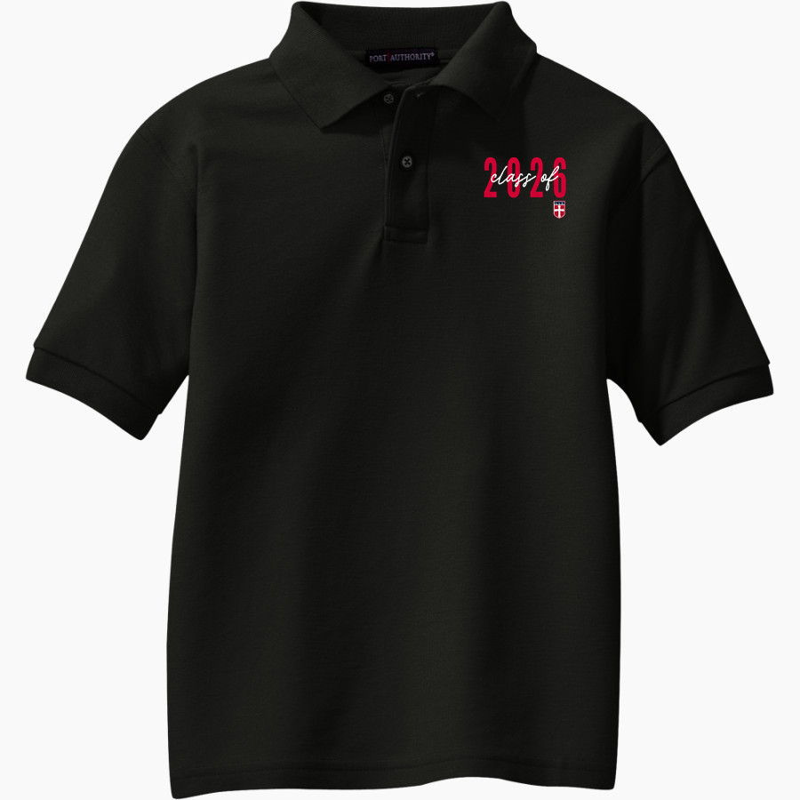 Christ Episcopal Wildcats <span class="pdp-name-mascot">Christ Episcopal Wildcats</span> Port Authority Youth Silk Touch Polo