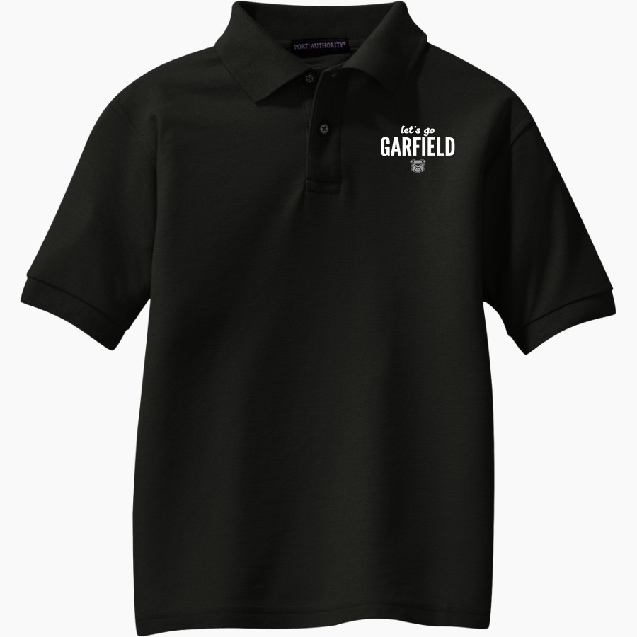 Garfield Bulldogs Port Authority Youth Silk Touch Polo