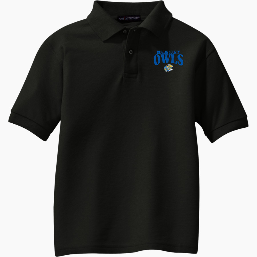 REAGAN COUNTY HIGH SCHOOL OWLS <span class="pdp-name-mascot">REAGAN COUNTY OWLS</span> Port Authority Youth Silk Touch Polo
