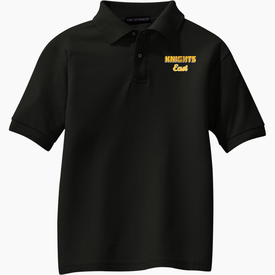 EAST NOBLE HIGH SCHOOL KNIGHTS <span class="pdp-name-mascot">EAST NOBLE KNIGHTS</span> Port Authority Youth Silk Touch Polo