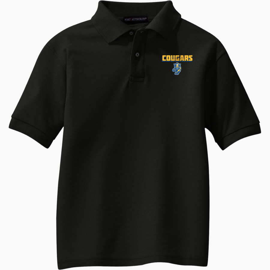 Greenfield Central Cougars Online Store <span class="pdp-name-mascot">Greenfield-Central Cougars</span> Port Authority Youth Silk Touch Polo