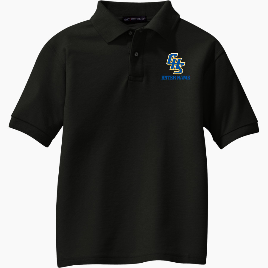Cathedral Bears <span class="pdp-name-mascot">Cathedral High School Bears</span> Port Authority Youth Silk Touch Polo