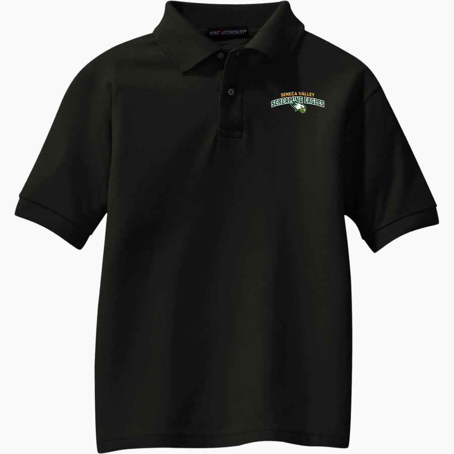 Seneca Valley Screaming Eagles <span class="pdp-name-mascot">Seneca Valley Screaming Eagles</span> Port Authority Youth Silk Touch Polo