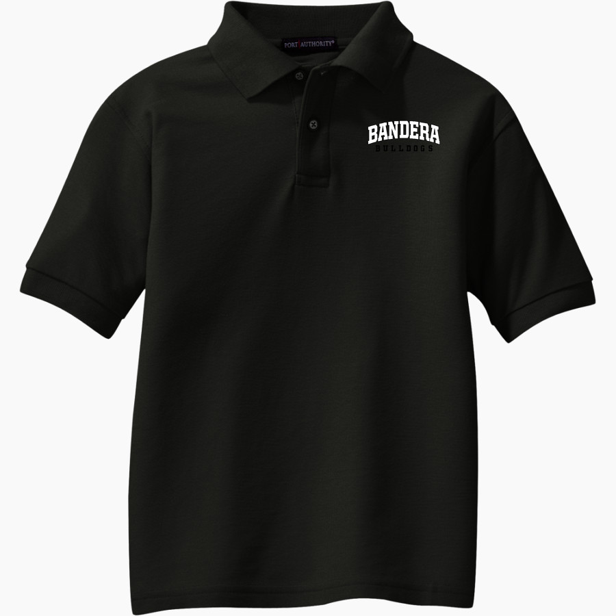 BANDERA HIGH SCHOOL BULLDOGS Port Authority Youth Silk Touch Polo