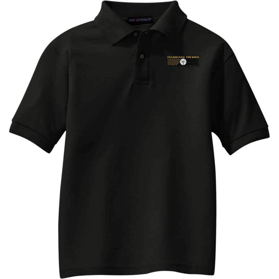 Philadelphia For Girls Gems <span class="pdp-name-mascot">Philadelphia For Girls Gems</span> Port Authority Youth Silk Touch Polo