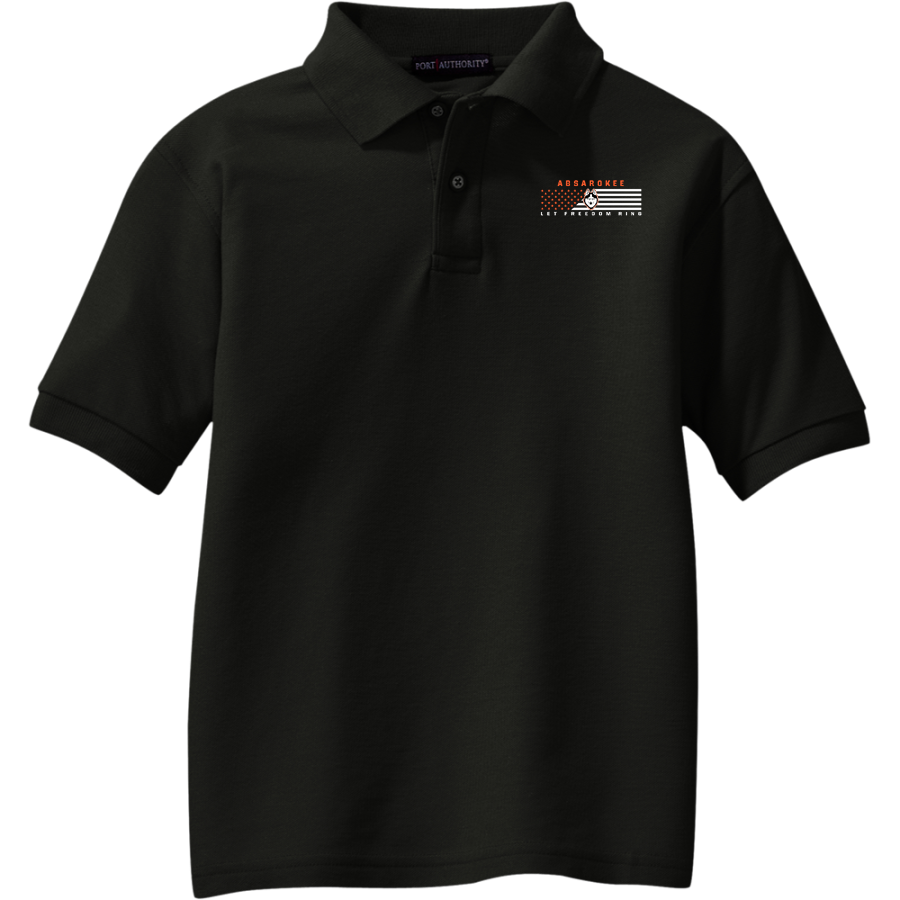 ABSAROKEE HIGH SCHOOL HUSKIES <span class="pdp-name-mascot">ABSAROKEE HUSKIES</span> Port Authority Youth Silk Touch Polo
