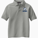 HIllsdale Chargers Port Authority Youth Silk Touch Polo Front Thumbnail