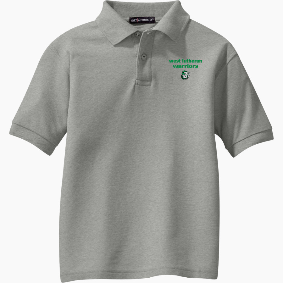 West Lutheran Warriors <span class="pdp-name-mascot">West Lutheran Warriors</span> Port Authority Youth Silk Touch Polo