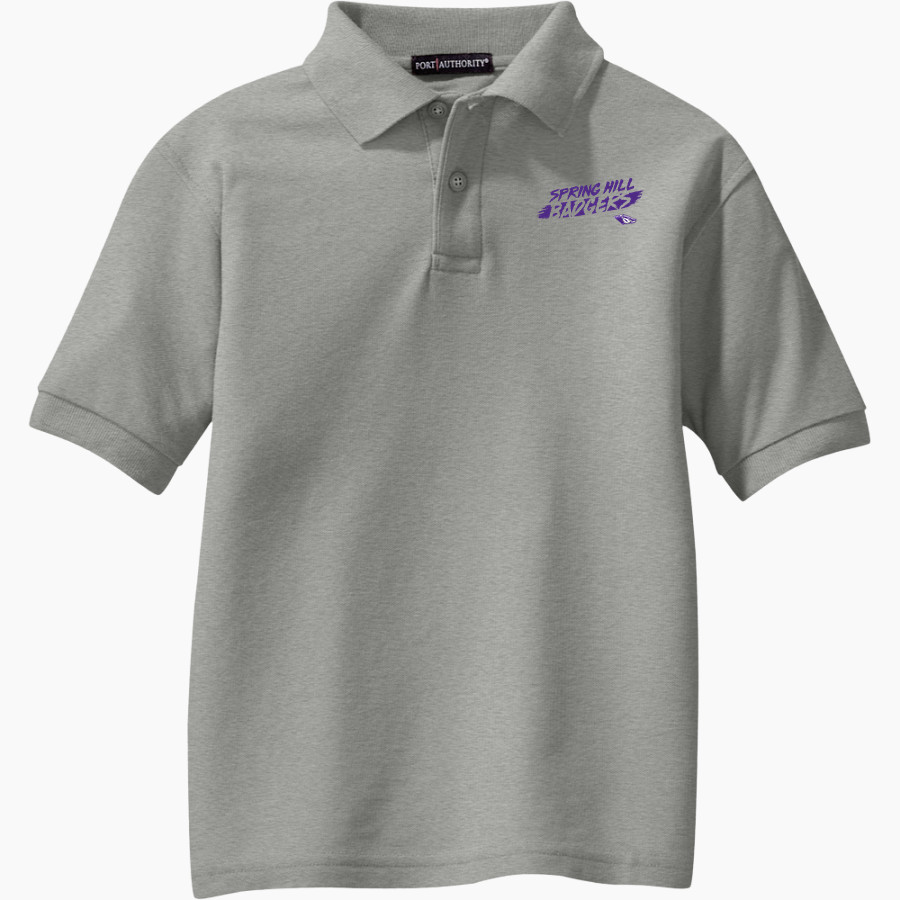 Spring Hill Badgers Port Authority Youth Silk Touch Polo