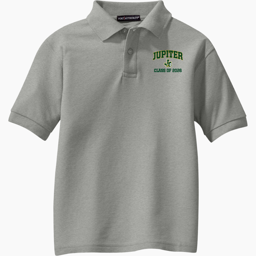 JUPITER HIGH SCHOOL WARRIORS <span class="pdp-name-mascot">JUPITER WARRIORS</span> Port Authority Youth Silk Touch Polo