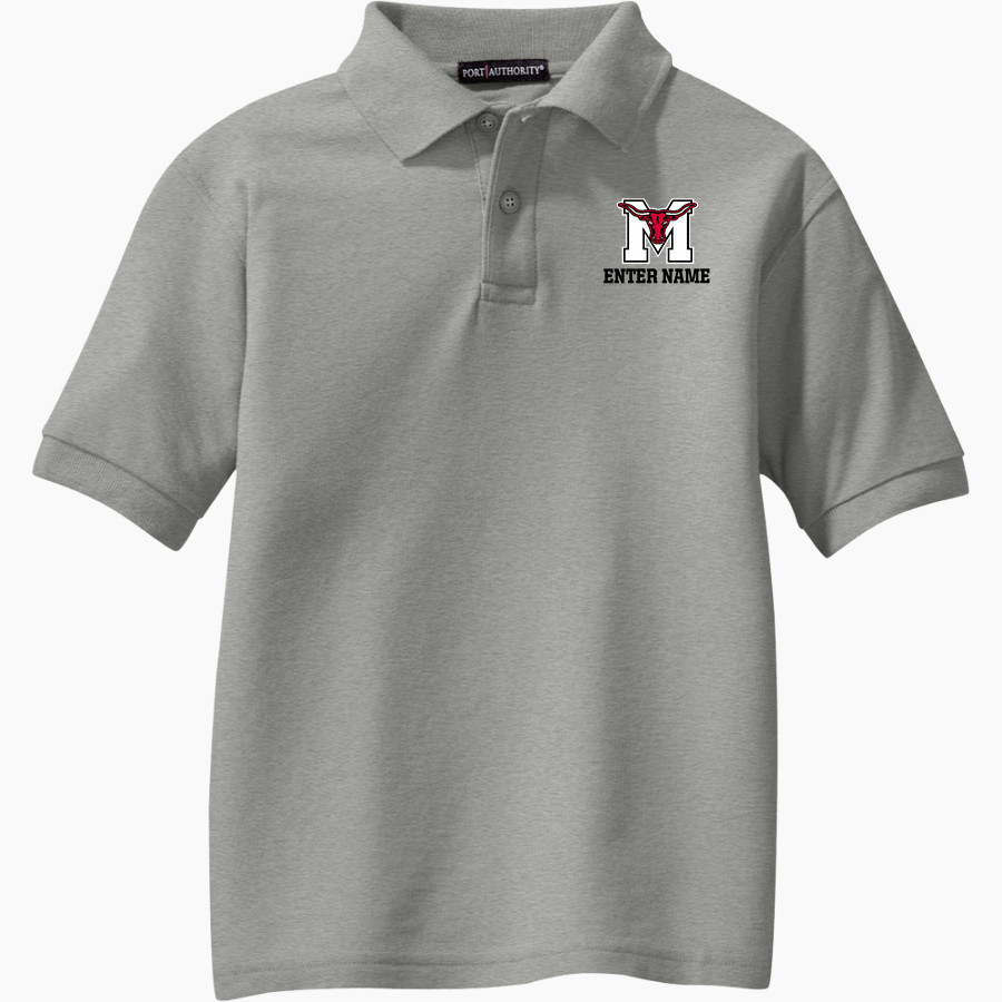 Marshall Mavericks Port Authority Youth Silk Touch Polo