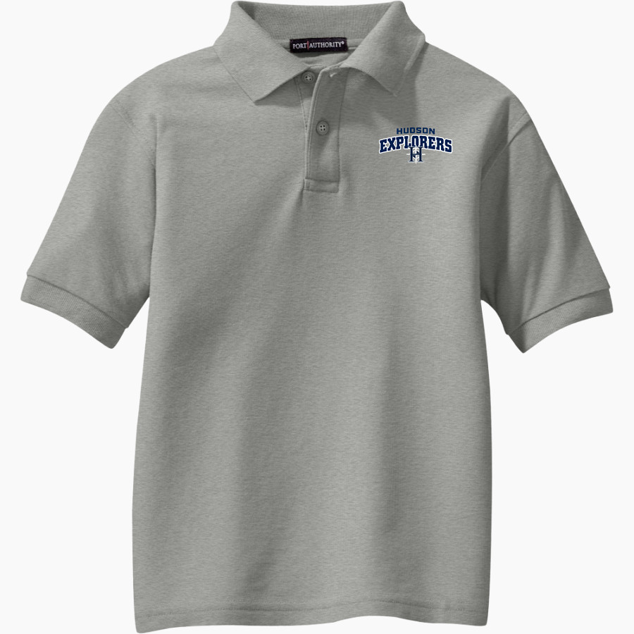 Hudson Explorers <span class="pdp-name-mascot">Hudson Explorers</span> Port Authority Youth Silk Touch Polo