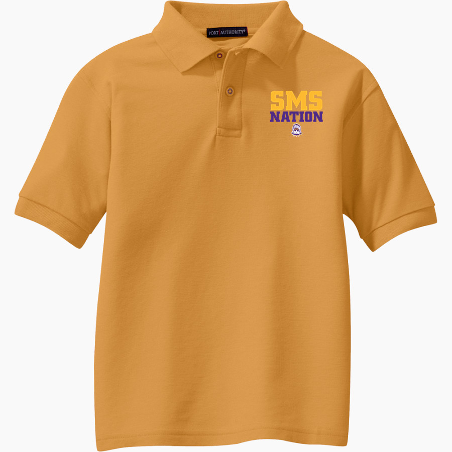 Scottsburg SMS <span class="pdp-name-mascot">Scottsburg SMS</span> Port Authority Youth Silk Touch Polo