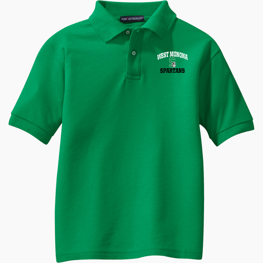 WEST MONONA HIGH SCHOOL SPARTANS Port Authority Youth Silk Touch Polo