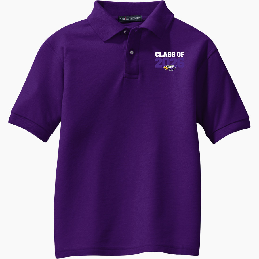 RED WING HIGH SCHOOL WINGERS <span class="pdp-name-mascot">RED WING WINGERS</span> Port Authority Youth Silk Touch Polo