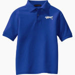 Lakeland Christian Vikings Port Authority Youth Silk Touch Polo Front Thumbnail
