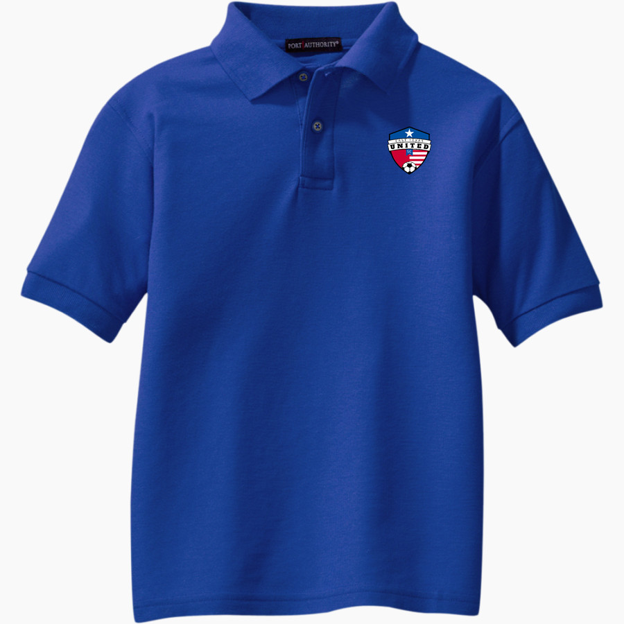 East Texas United Soccer Club Fan Store Port Authority Youth Silk Touch Polo