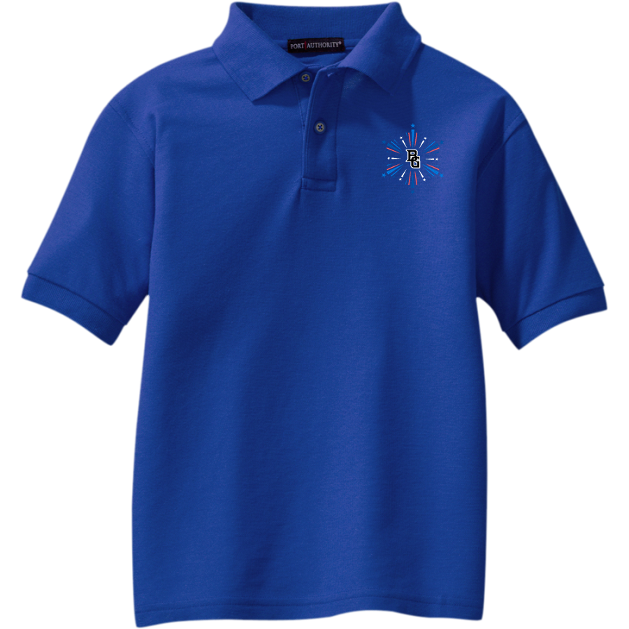 BLOOMING GROVE HIGH SCHOOL LIONS <span class="pdp-name-mascot">BLOOMING GROVE LIONS</span> Port Authority Youth Silk Touch Polo