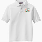 Shark Research & Conservation The Official Online Store Port Authority Youth Silk Touch Polo Front Thumbnail