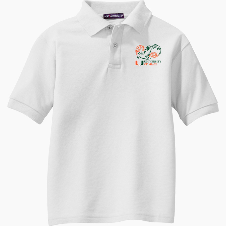 Shark Research & Conservation The Official Online Store Port Authority Youth Silk Touch Polo