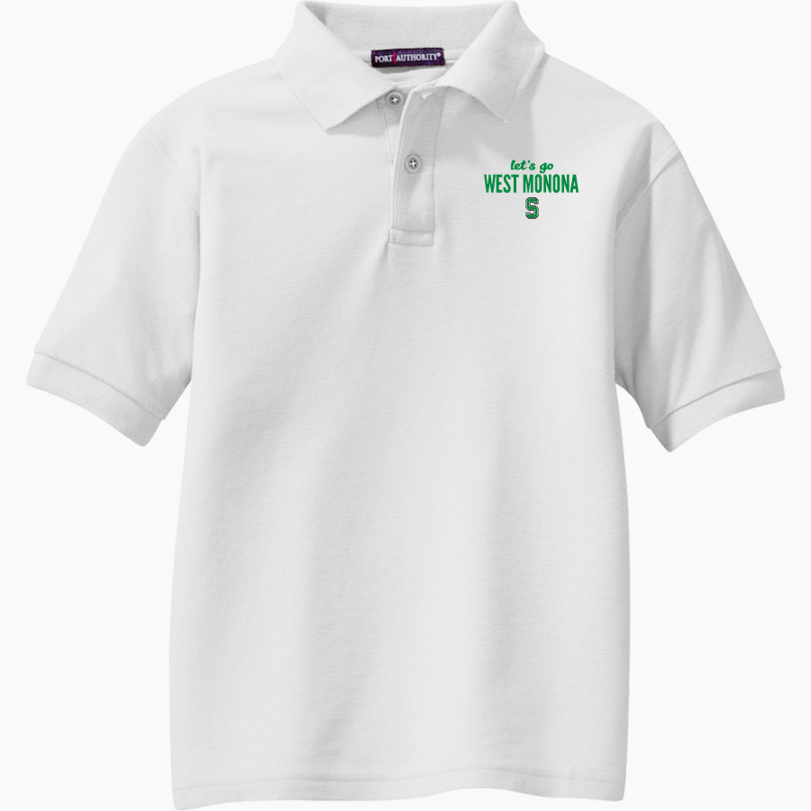 WEST MONONA HIGH SCHOOL SPARTANS Port Authority Youth Silk Touch Polo