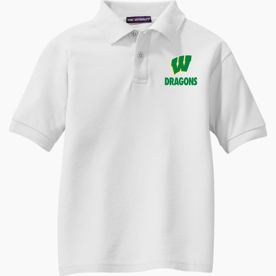 WEST DAVIDSON HIGH SCHOOL DRAGONS Port Authority Youth Silk Touch Polo