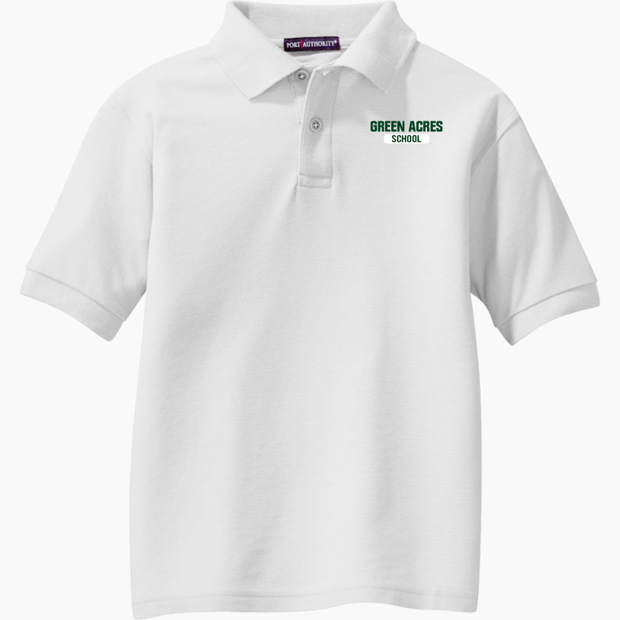 Green Acres Grizzlies <span class="pdp-name-mascot">Green Acres School Grizzlies</span> Port Authority Youth Silk Touch Polo