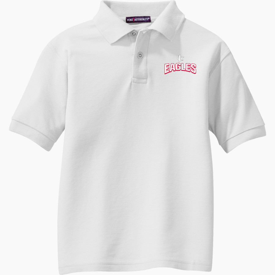 Jupiter Christian Eagles Port Authority Youth Silk Touch Polo