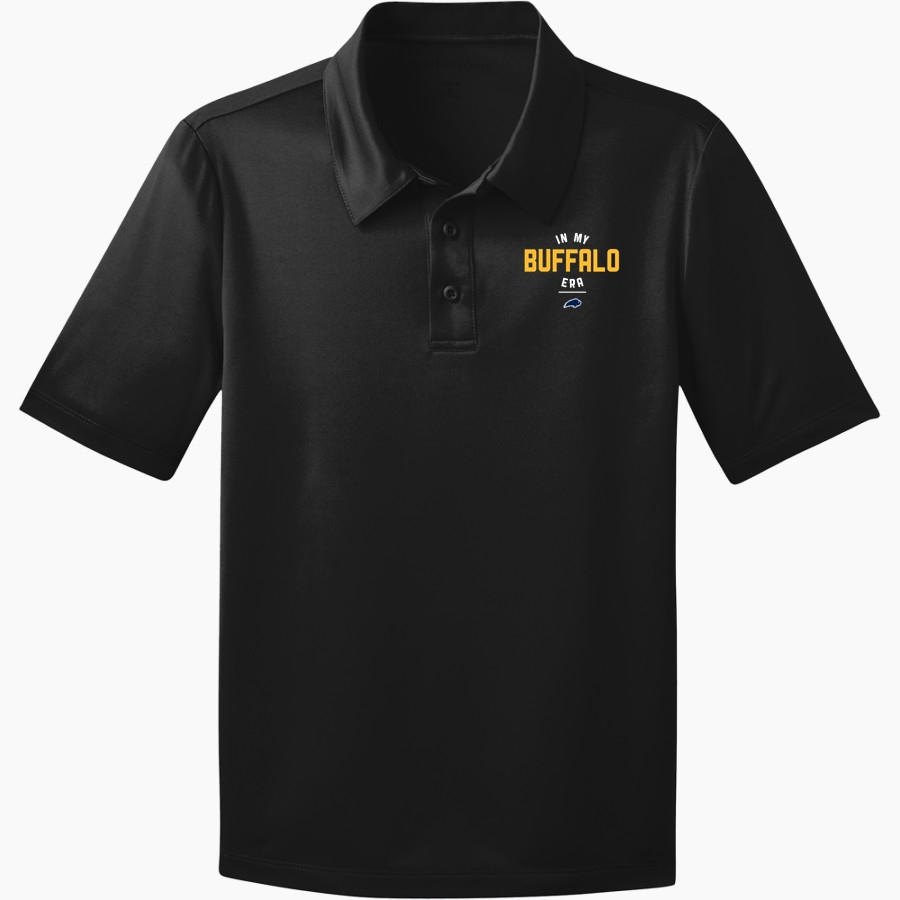 Elm Creek Buffaloes <span class="pdp-name-mascot">Elm Creek Buffaloes</span> Port Authority Youth Silk Touch Performance Polo