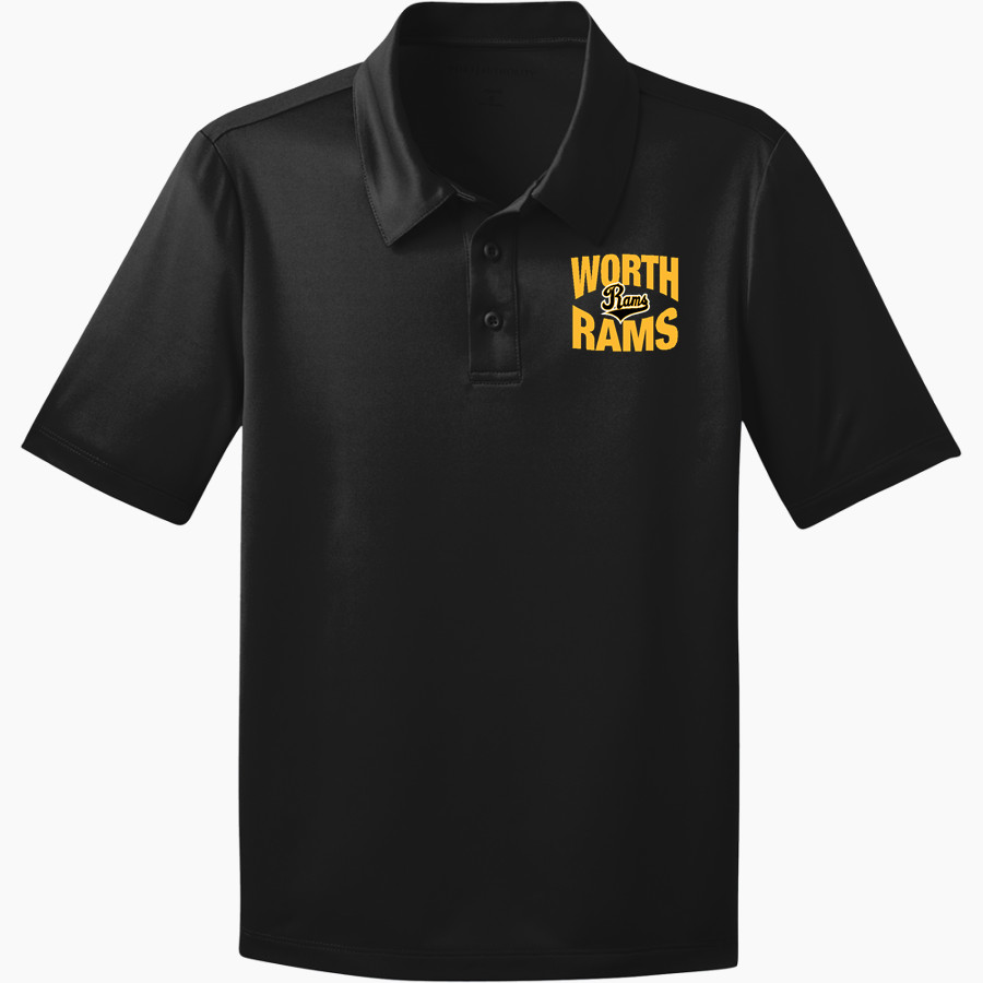 Worth Rams Port Authority Youth Silk Touch Performance Polo