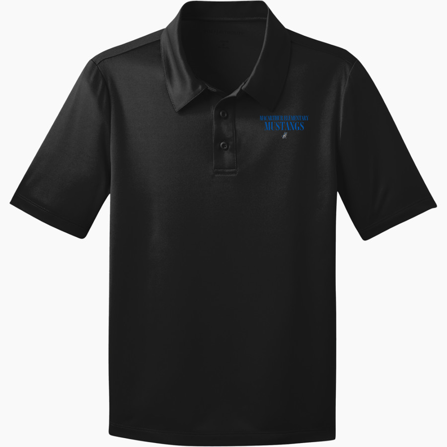 MacArthur Elementary Mustangs <span class="pdp-name-mascot">McArthur Elementary</span> Port Authority Youth Silk Touch Performance Polo