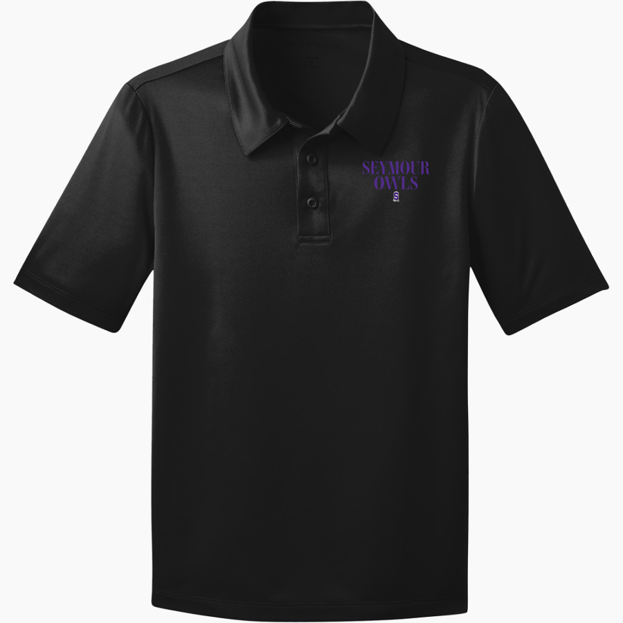 Seymour Seymour Owls Port Authority Youth Silk Touch Performance Polo