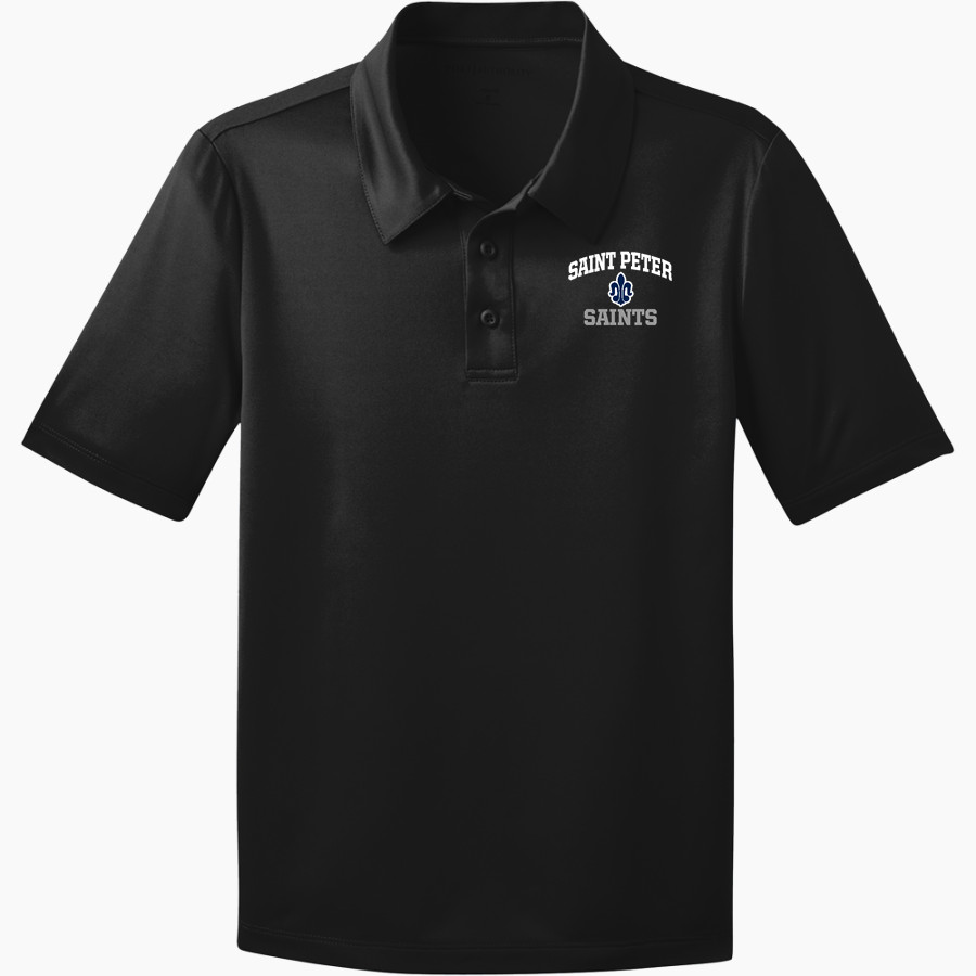Saint Peter High School SAINTS ONLINE STORE <span class="pdp-name-mascot">Saint Peter Saints</span> Port Authority Youth Silk Touch Performance Polo