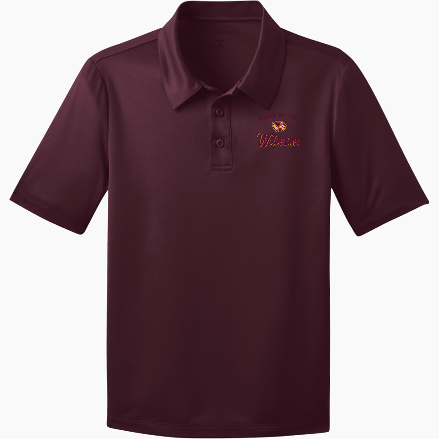 Au Gres-Sims HIGH SCHOOL WOLVERINES <span class="pdp-name-mascot">AU GRES - SIMS WOLVERINES</span> Port Authority Youth Silk Touch Performance Polo