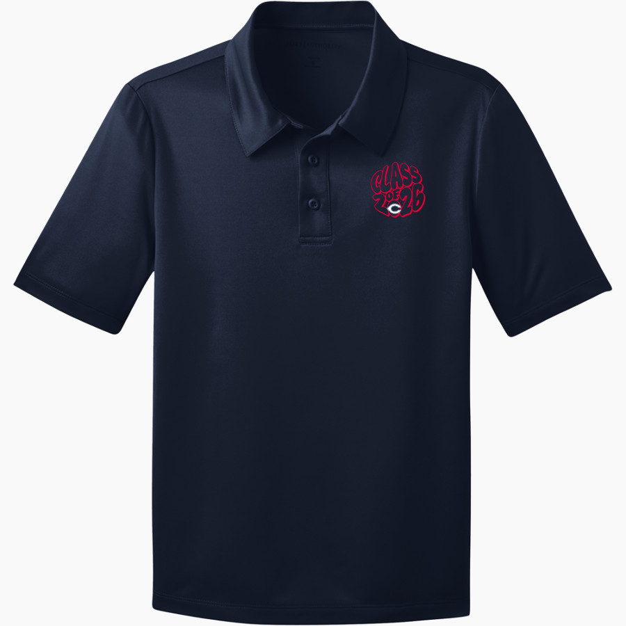 GLOBAL PREPARATORY ACADEMY Panthers Port Authority Youth Silk Touch Performance Polo
