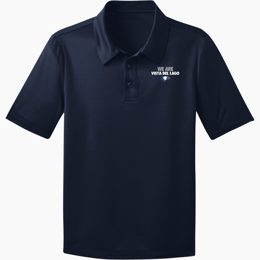 VISTA DEL LAGO HIGH SCHOOL EAGLES <span class="pdp-name-mascot">VISTA DEL LAGO EAGLES</span> Port Authority Youth Silk Touch Performance Polo