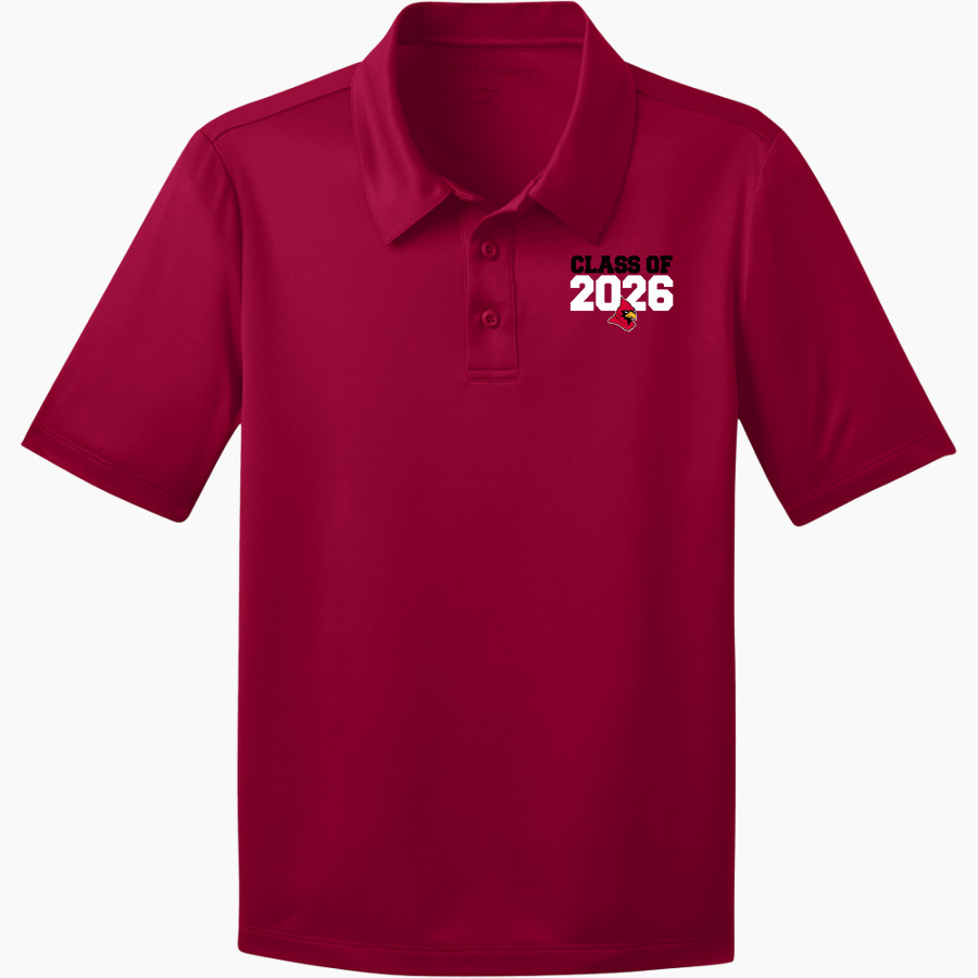 HALFWAY HIGH SCHOOL CARDINALS <span class="pdp-name-mascot">HALFWAY CARDINALS</span> Port Authority Youth Silk Touch Performance Polo