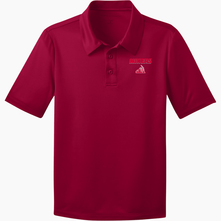 Red Top Miners <span class="pdp-name-mascot">Red Top MIners</span> Port Authority Youth Silk Touch Performance Polo
