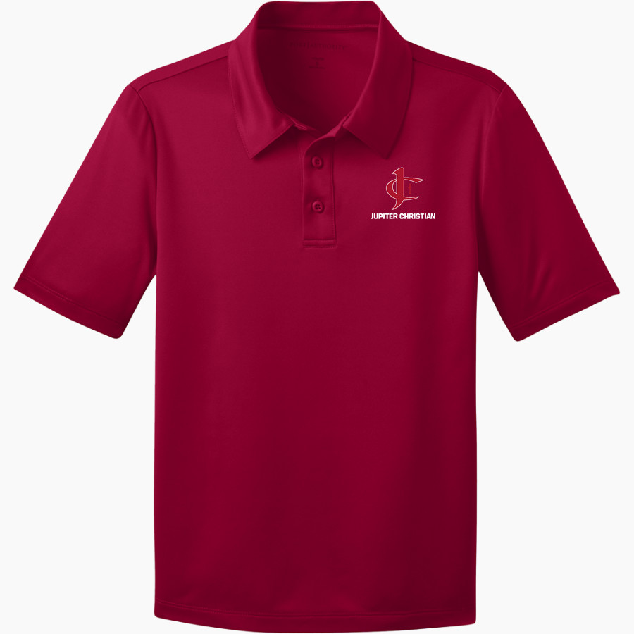 Jupiter Christian Eagles Port Authority Youth Silk Touch Performance Polo