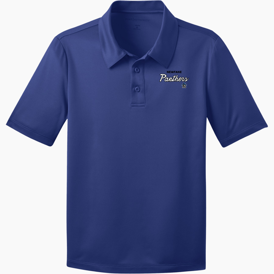 NEWFANE HIGH SCHOOL PANTHERS Port Authority Youth Silk Touch Performance Polo