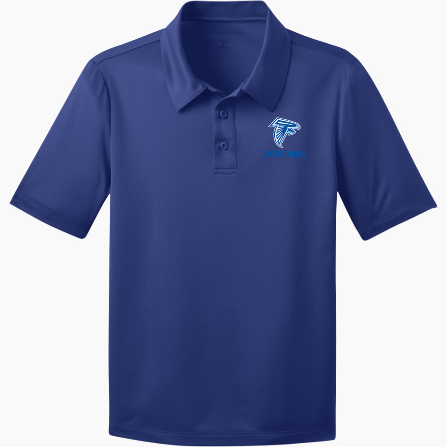 AMHERST HIGH SCHOOL FALCONS <span class="pdp-name-mascot">AMHERST FALCONS</span> Port Authority Youth Silk Touch Performance Polo