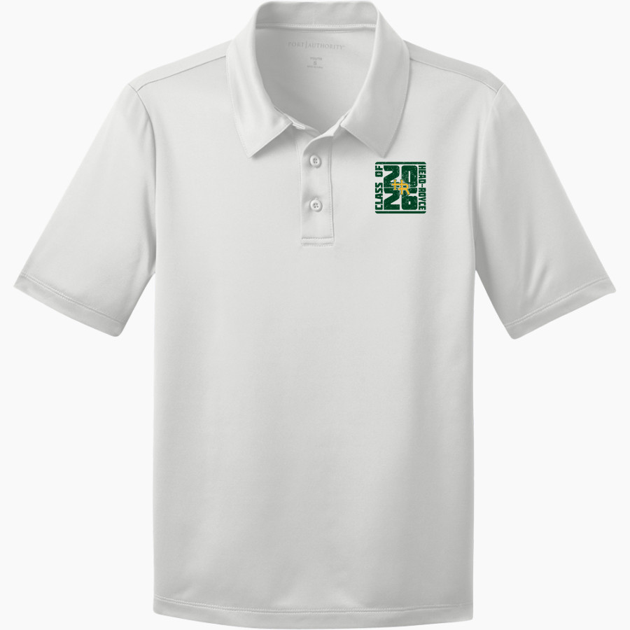 Head-Royce Jayhawks Port Authority Youth Silk Touch Performance Polo