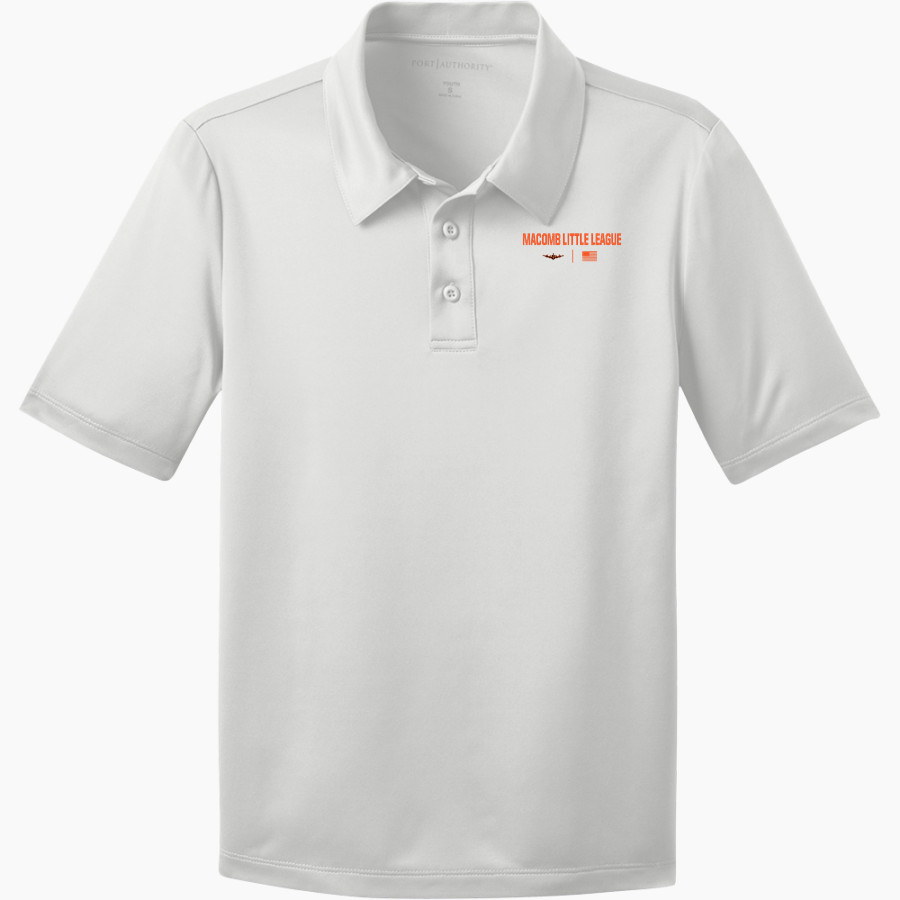 Macomb Little League Bombers <span class="pdp-name-mascot">Macomb Little League Bombers</span> Port Authority Youth Silk Touch Performance Polo