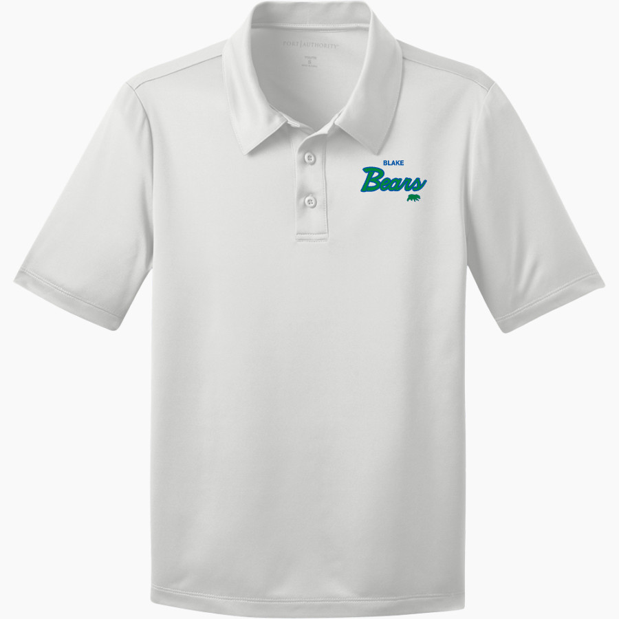 The Blake School BEARS ONLINE STORE <span class="pdp-name-mascot">Blake Bears</span> Port Authority Youth Silk Touch Performance Polo
